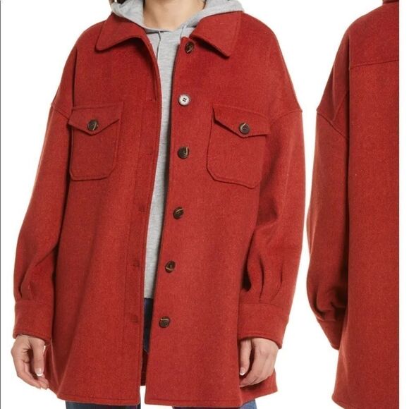 Avec Les Filles Shirt Jacket - Picture 1 of 7